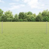Gard Euro cu 11 St&acirc;lpi Argintiu 0,6x50 m Oțel
