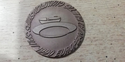 QW1 75 - Medalie - tematica sport - atletism - Campionatele europene Split 1990 foto