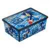 Cutie Depozitare Jucării, Sonic, Capacitate 10L, Albastru/Gri, Dimensiuni 37x26x14cm, Oem