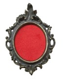 RAMA DECORATIVA VINTAGE DIN ALAMĂ PATINATĂ, ITALIA