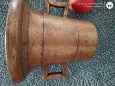 mojar mare bronz ,cu manere rotunde , circa 25 cm inaltime , diametru la parte superioara circa 17cm,pentru colectionari