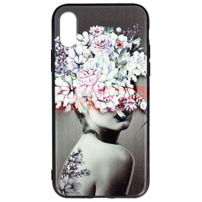 Toc TPU+PC UV Print 3D Apple iPhone X / XS Lady foto