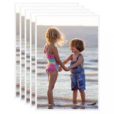 Set 5 Rame Foto Colaj vidaXL, 70x90 cm, MDF, Alb, Perete/Masa - Decor Poze Familie, Peisaje