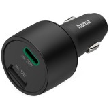 Incarcator auto Hama, USB-C, USB-A, Power Delivery/Qualcomm, 32W, Negru