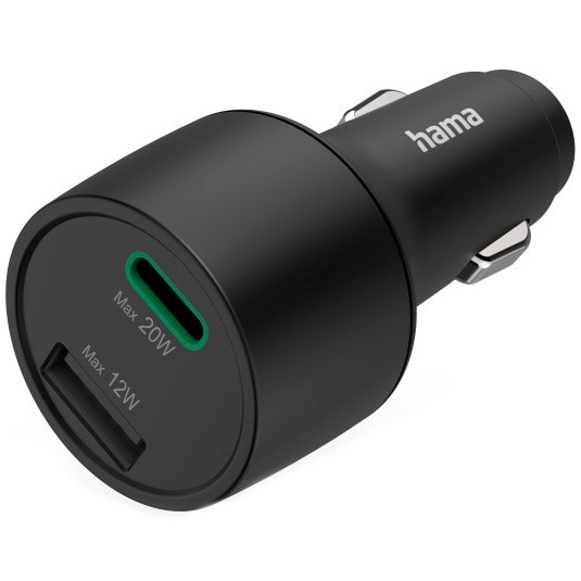 Incarcator auto Hama, USB-C, USB-A, Power Delivery/Qualcomm, 32W, Negru