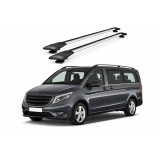 Bare portbagaj transversale auto aluminiu compatibile Mercedes Benz Vito Tourer (W447) MPV 2015-> 116-120 cm Cod: KL1