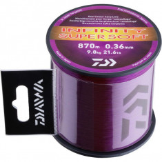 Fir Monofilament Daiwa Infinity Super Soft, Purple Mud, 870m, 0.36mm/9.8kg foto