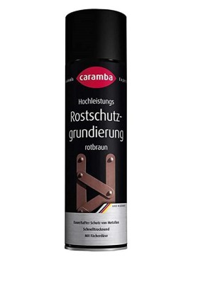 Spray Vopsea grund CARAMBA 500 ml; umplere, anticoroziune; rosu-maro foto