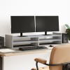 VidaXL Suport monitor, sonoma gri, 100x27x20 cm, lemn prelucrat