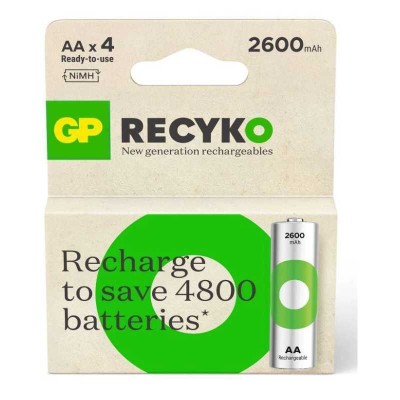 Acumulatori R6 AA NiMH 2600mAh 4buc GP ReCkyo GP270AAHCER21-TLB4 foto