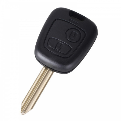 Carcasa cheie auto cu 2 butoane si lamela X, compatibila Peugeot PE-128 AllCars foto