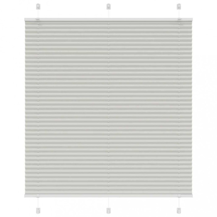 Jaluzea plisată gri deschis 120x100 cm Lățime țesătură 119,4 cm