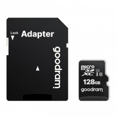 Card de memorie Goodram MicroSDXC 128GB CLASS 10 UHS I U1 100MB/s cu adaptor SD foto