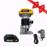 Cumpara ieftin Pachet Masina de frezat lemn verticala 20V WAINER ER3 + Acumulator 2Ah + Incarcator 20V