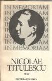 Carte Nicolae Titulescu - Ion Grecescu, Editura Politica, 1980, 263 pagini, Stare buna, Editie clasica