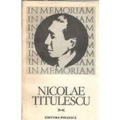 Nicolae Titulescu - Ion Grecescu
