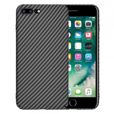 Husa pentru Apple iPhone 8 Plus / 7 Plus, Techsuit, Carbonite FiberShell, Neagra foto