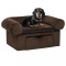 Gossi canapea pentru caini, cu sertar, maro, 75x50x38 cm, plus