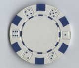 Jeton Poker - alb, 40 mm