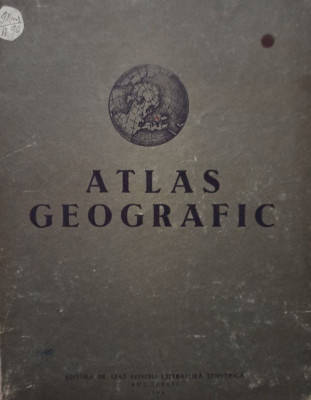 Atlas geografic (1953) foto