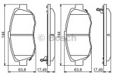 Set placute frana,frana disc LEXUS GS (JZS147) (1993 - 1997) BOSCH 0 986 494 211