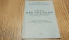 TABLOUL ARHITECTILOR Maestrii Constructori - Colegiul Arhitectilor, 1949, 48 p., Alta editura