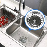 Sita Chiuveta Inox 79.3mm Argintie cu Garnitura Cauciuc - Filtru universal scurgere, rezistenta la rugina
