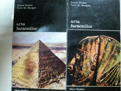 ARTA FARAONILOR - ETIENNE DRIATON / PIERRE DU BOURGUET -BUC. 1972 VOL.I-II foto