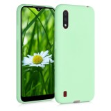 Husa pentru Samsung Galaxy A01, Silicon, Verde, 51372.50, Carcasa, Kwmobile