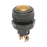 Indicator luminos galben 12V/10A&ndash;24V/5A cu 2 pini universal