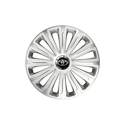 Set 4 capace roti Cu Inel Cromat Trend R14 pentru gama auto Toyota foto