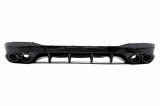 Difuzor Bara Spate cu Ornamente Evacuare Mercedes CLA X118 Shooting Brake C118 Coupe Sport Line (2019-up) CLA45S Design Aerodynamic Night Package Perf, KITT
