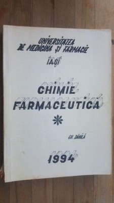 Chimie farmaceutica- Gh.Danila foto