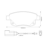 Set placute frana disc Ford Transit, Transit Sasiu, Transit Tourneo Motor 2.2, 2.2 TDCi, 2.2 TDCi 4x4, 2.2 TDCi RWD, 2.3 16V CNG RWD, 2.3 16V LPG