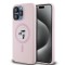 Husa pentru iPhone 15 Pro Max - Karl Lagerfeld Silicone Ring MagSafe (KLHMP15XSCMKCRHP) - Pink Karl&amp;Choupette