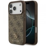 Husa MagSafe pentru Apple iPhone 18 Pro / 17 Pro, Guess, 4G Small and Classic, Maro