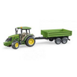 BRUDER - TRACTOR JOHN DEERE 5115M CU REMORCA BASCULABILA