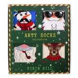 Cutie cu 4 perechi de șosete Arty Socks Șosete de Crăciun 35-38