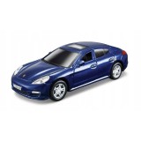 Macheta Porsche Panamera Turbo Pull Back 1:43 Maisto metal albastru