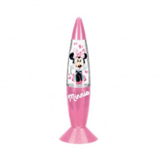 Lampa de veghe cu sclipici Disney Minnie Mouse 402536R, Roz foto