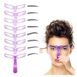 Set 8 sabloane profesionale pentru modelare sprancene, AVEX