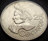 Cumpara ieftin Moneda exotica 25 CENTAVOS - GUATEMALA, anul 2011 * cod 2700 - MODEL MARE, America Centrala si de Sud