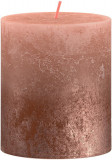 Lum&acirc;nare bolsius Rustic, Crăciun, Sunset Creamy Caramel+ Copper, 80/68 mm