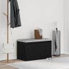 VidaXL bancă cu sertar Negru 80 x 40 x 45 cm Lemn compozit 862701
