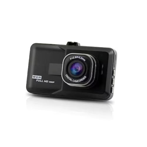 Camera auto, Full HD, unghiul de captare 170&deg;, cu senzor G incorporat, ecran LCD, negru