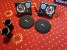 set 2 fete cu 4 difuzoare pentru Boxe Audio PHILIPS - Perfecta Stare/made in RFG