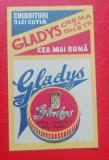 Eseu eticheta chibrit reclama crema Glady&#039;s