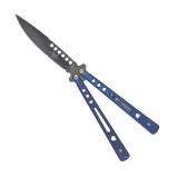 Cutit fluture cu tais, 22 cm, albastru gauri