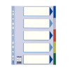 Index A4 Esselte, Plastic, cu 5 Separatoare Colorate, Index cu Separatoare Colorate, Index cu 5 Separatoare Colorate, Index de Plastic cu Separatoare,