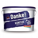 Tencuiala decorativa structurata Danke Kontur, structura bob de orez 25 kg